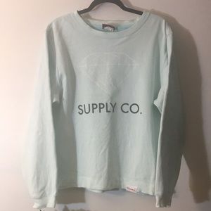 Diamond supply co. mint crew neck sweater